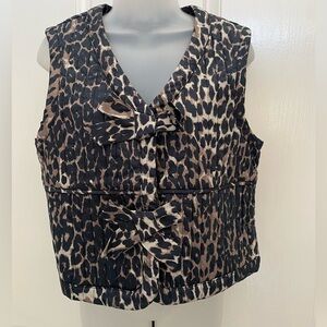 Bailey 44 Leopard Print Vest/Sleeveless Top Sz M